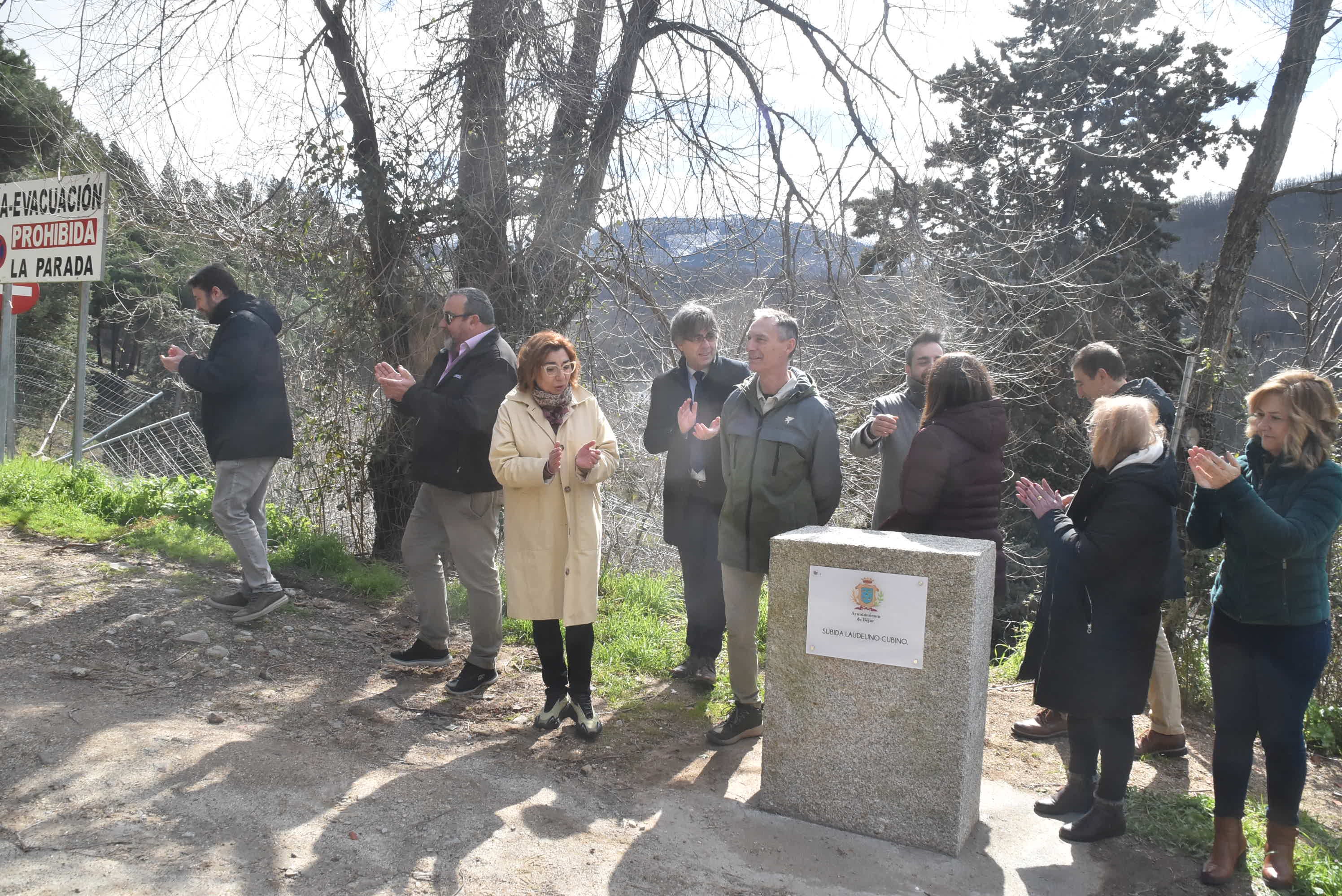 Béjar rinde homenaje a Lale Cubino y estrena una placa con su nombre en la subida a Monte Mario