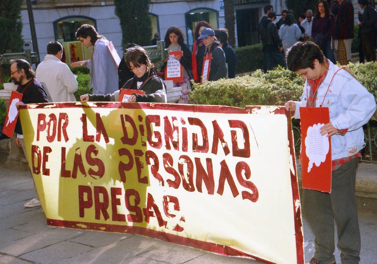 Manifestación en defensa de los presos abertzales