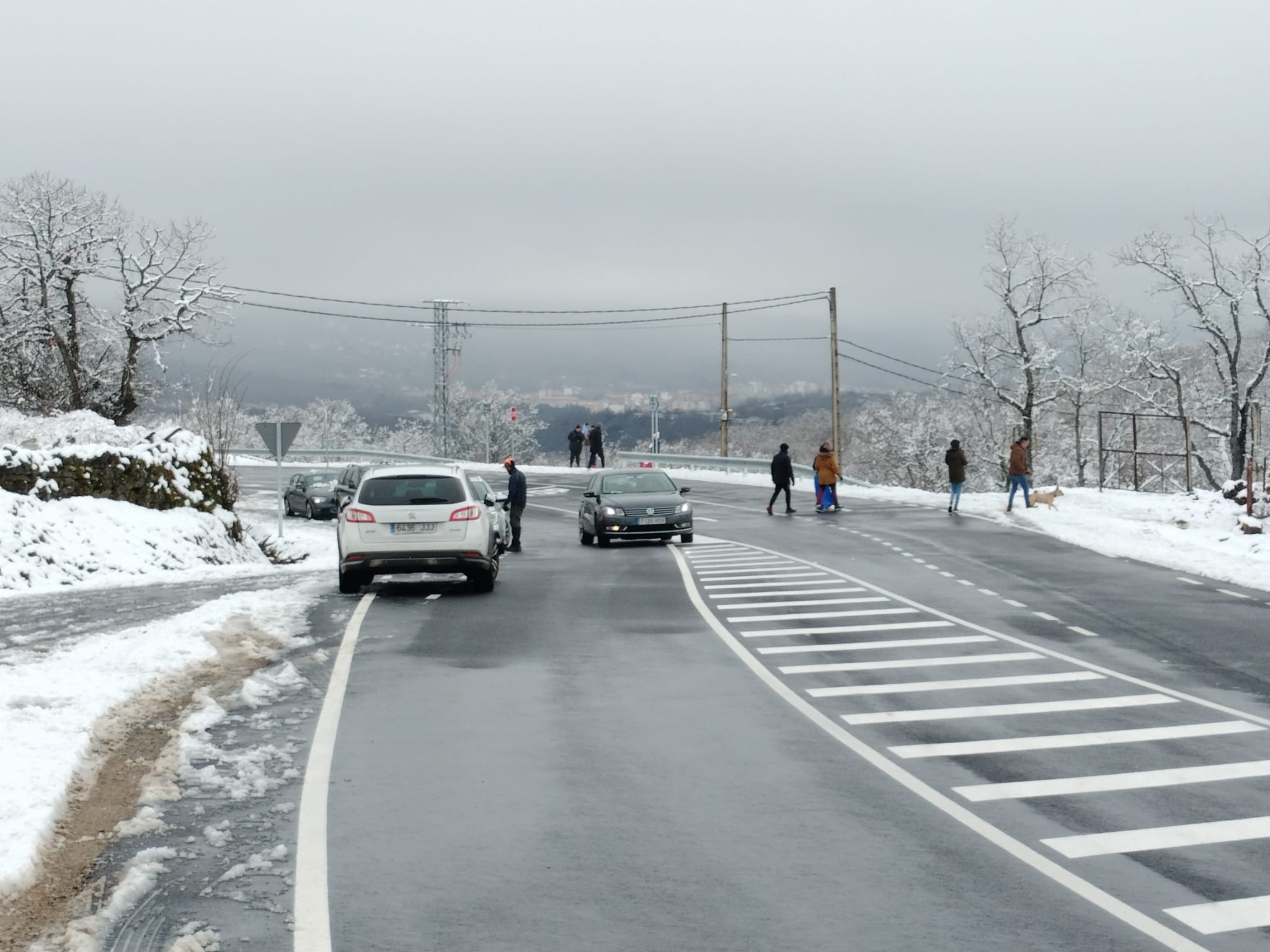 La nieve, protagonista en las carreteras de la provincia