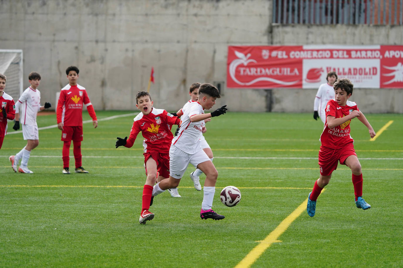 La jornada del fútbol base en Salamanca, en imágenes