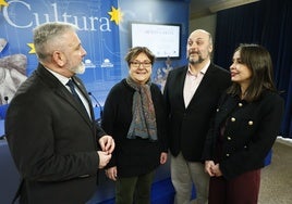 Francisco Hernández, Josefa Montero, Antonio Santos y Carmen Seguín.