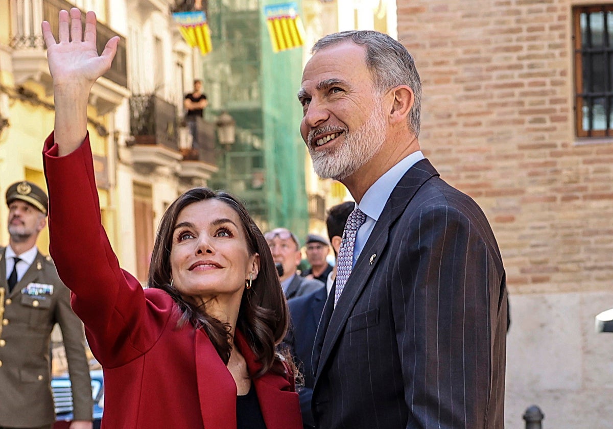 Los Reyes de España en una reciente visita a Valencia.