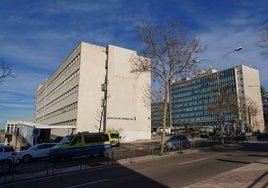 Vista del Edificio Materno-Infantil y el Hospital Virgen de la Vega.