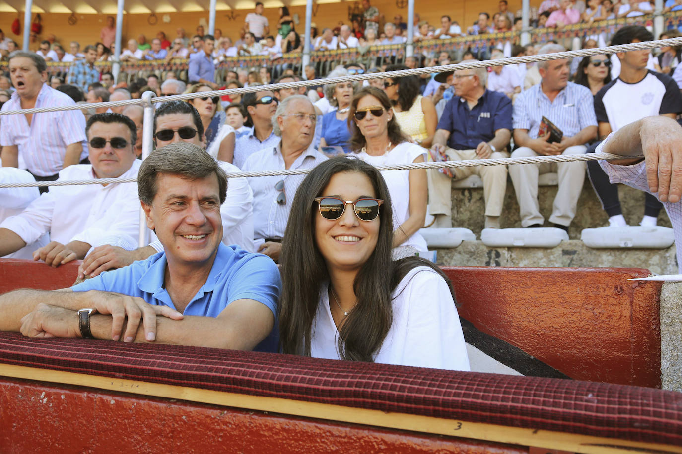 Cayetano Martínez de Irujo y Bárbara Mirjan, en La Glorieta en 2016.