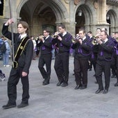 Imagen de la celebración de cinco actos de gran categoría en el Pórtico de Semana Santa.