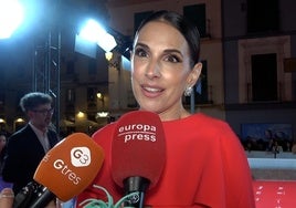 Nuria Fergó en el festival de Málaga.