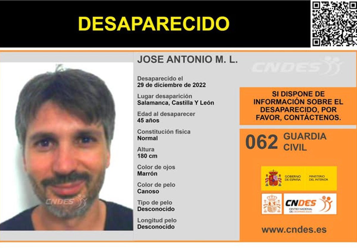 Ficha de la Guardia Civil con los datos de José Antonio Martínez.