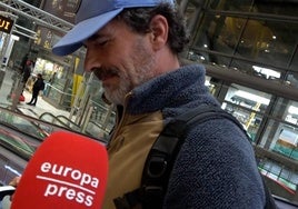 Rodolfo Sancho, ante el micrófono de Europa Press.