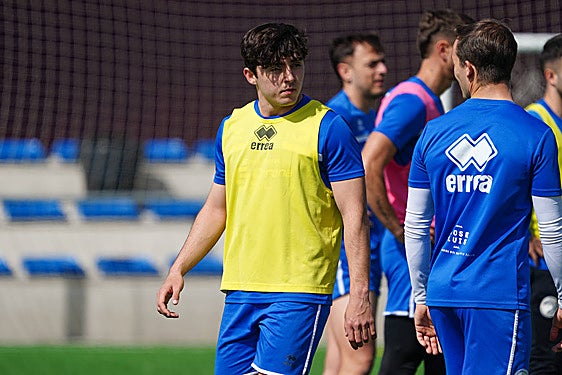 Fran Ortuño, entrenado con Unionistas.