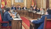 Imagen del pleno de la Diputación de Salamanca celebrado en la mañana de este viernes.