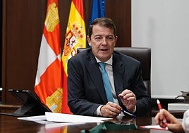 El presidente de la Junta de Castilla y León, Alfonso Fernández Mañueco.