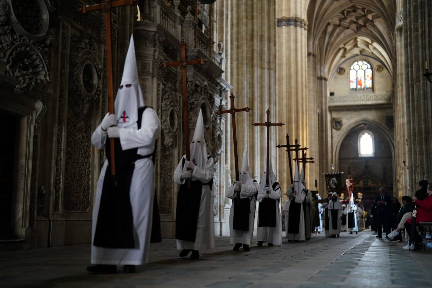 La procesión de la Hermandad de Nuestro Padre Jesús del Vía Crucis, en imágenes