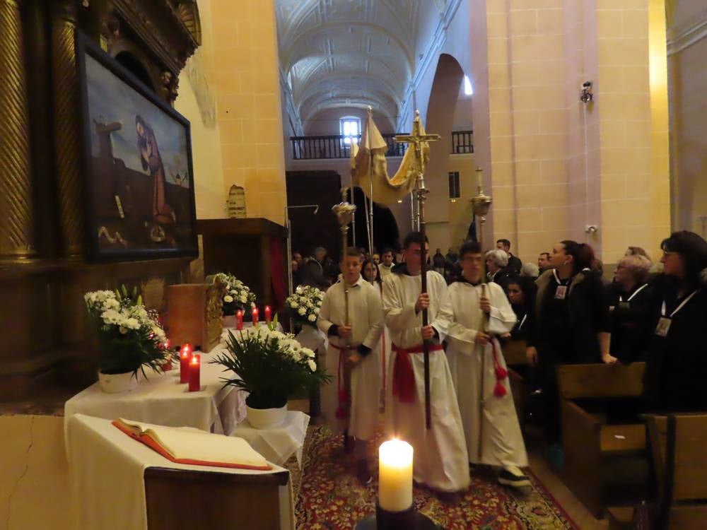 El flagelado del siglo XVI protagoniza la procesión del Jueves Santo en Cantalapiedra