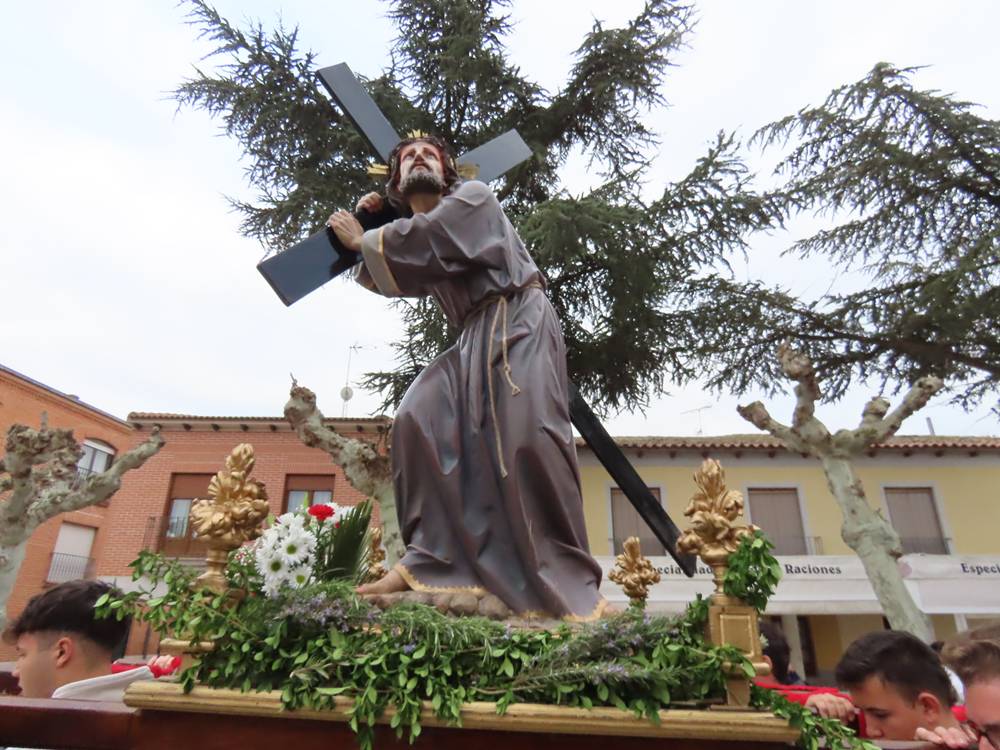 El flagelado del siglo XVI protagoniza la procesión del Jueves Santo en Cantalapiedra