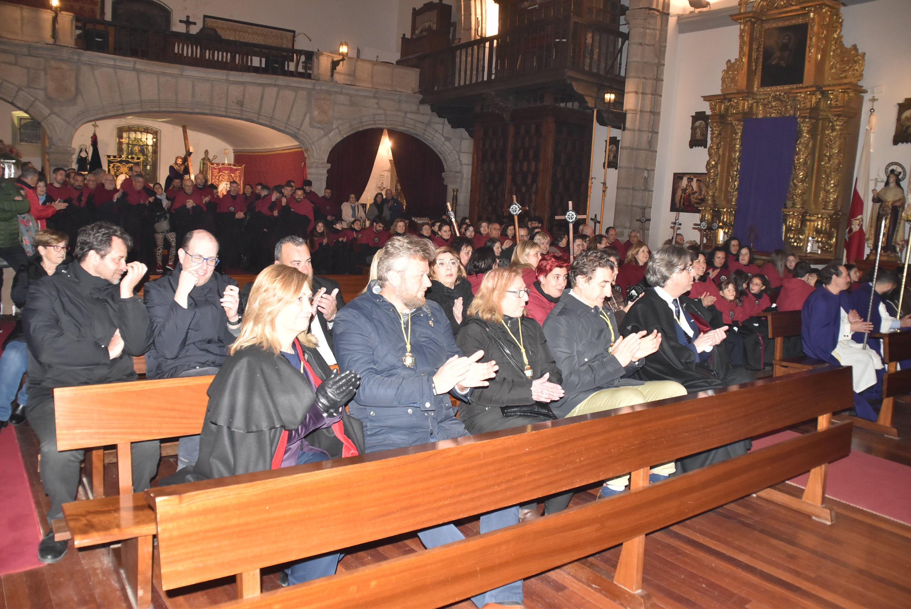La lluvia acorta la procesión de la Virgen de las Angustias en Béjar