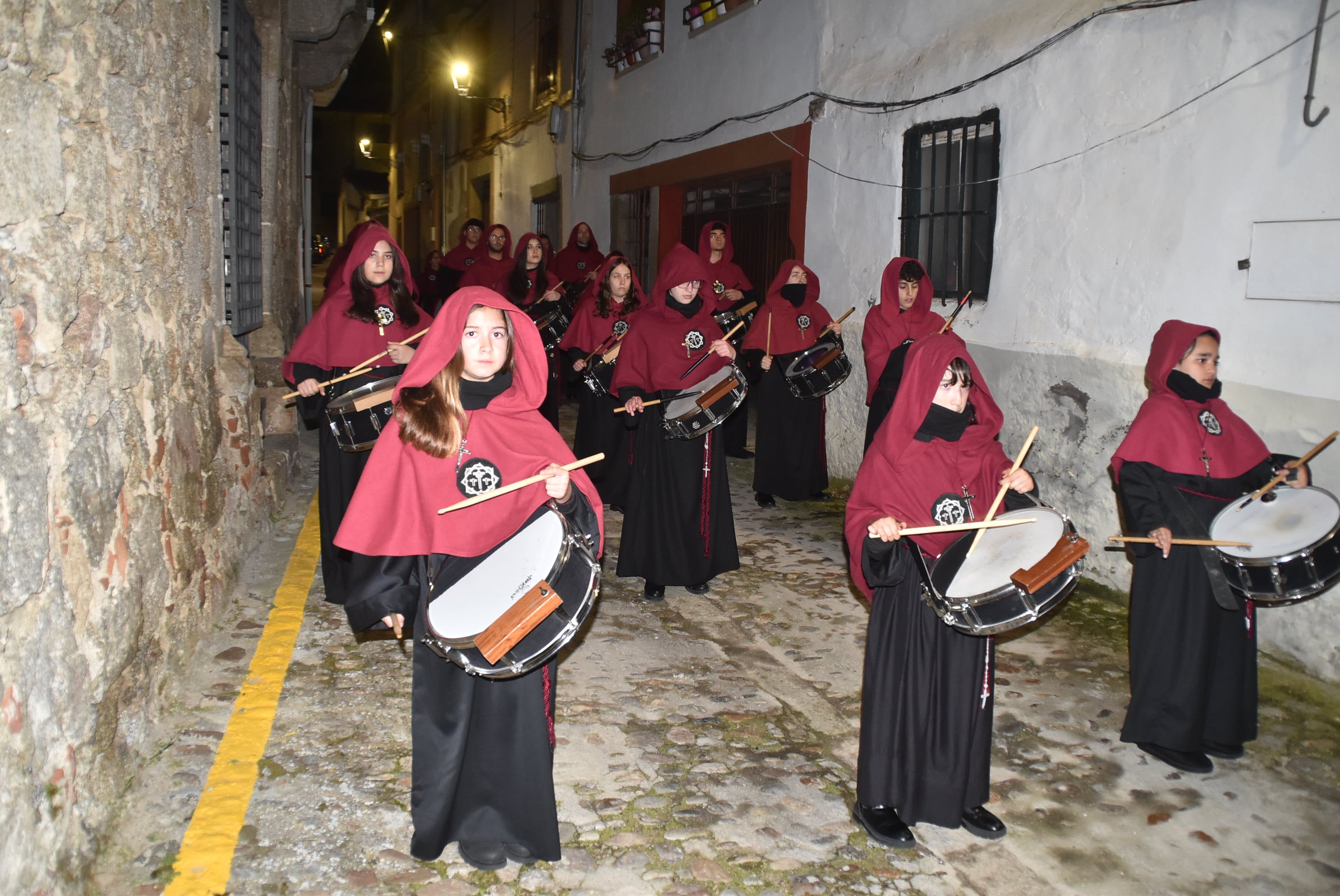 La lluvia acorta la procesión de la Virgen de las Angustias en Béjar
