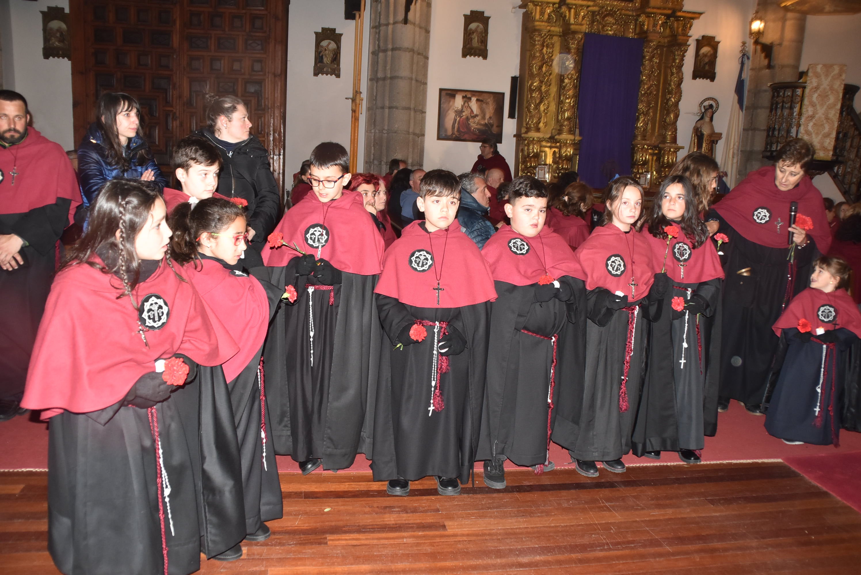 La lluvia acorta la procesión de la Virgen de las Angustias en Béjar