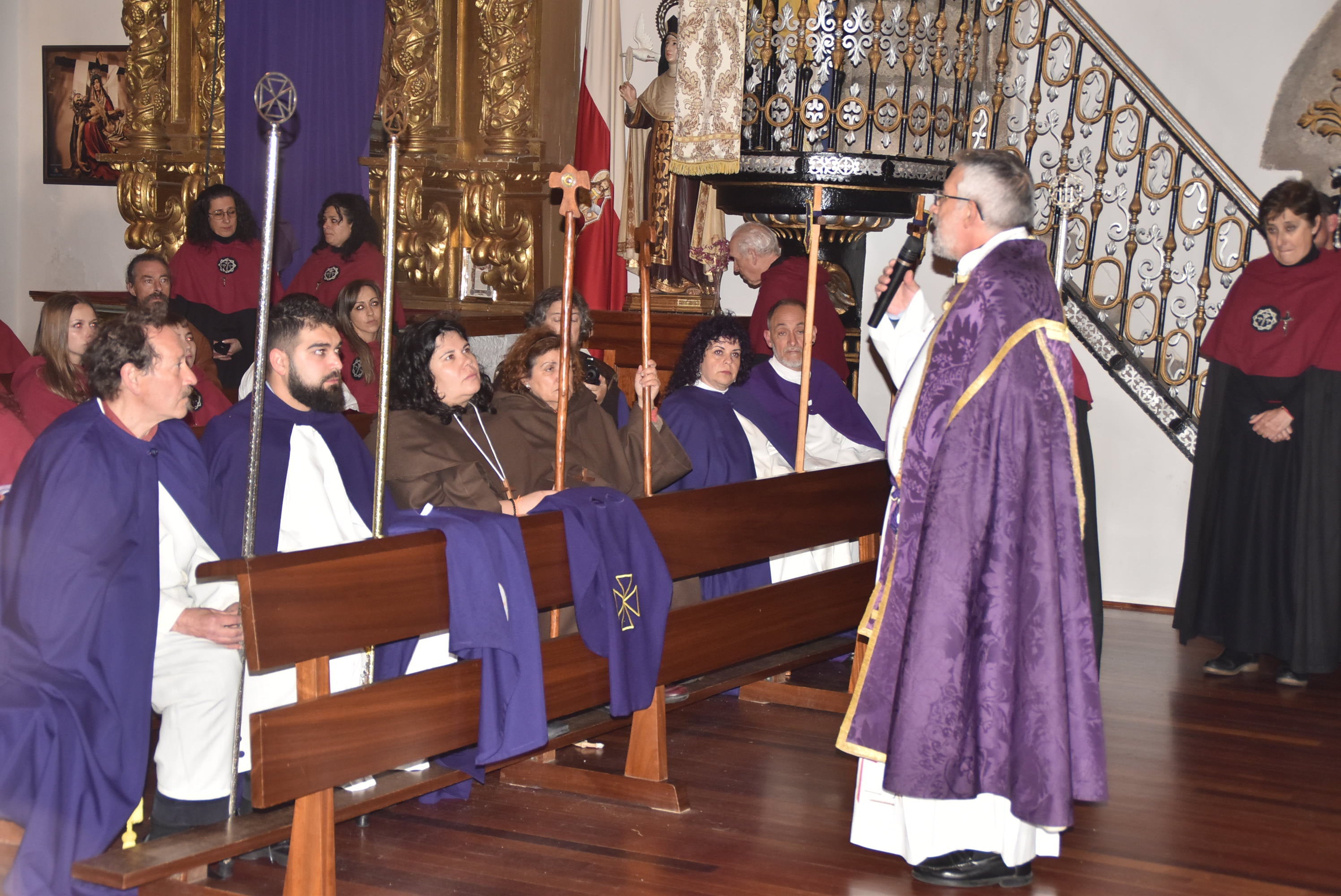 La lluvia acorta la procesión de la Virgen de las Angustias en Béjar