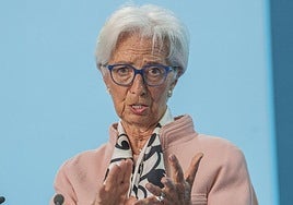 Christine Lagarde, presidenta del BCE.