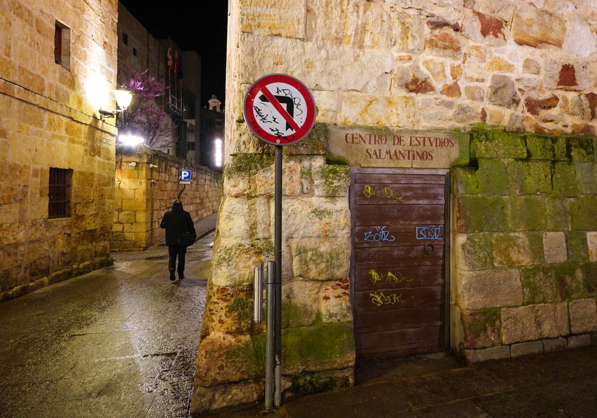 Pintadas sin gracia en pleno centro del saber