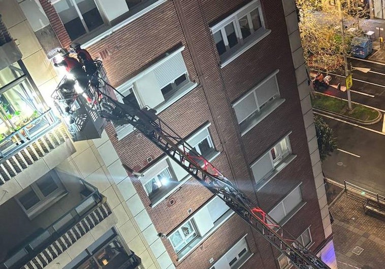 Imagen de la intervención acometida por los Bomberos.
