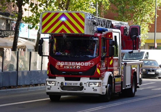 Una dotación de los Bomberos de Salamanca.