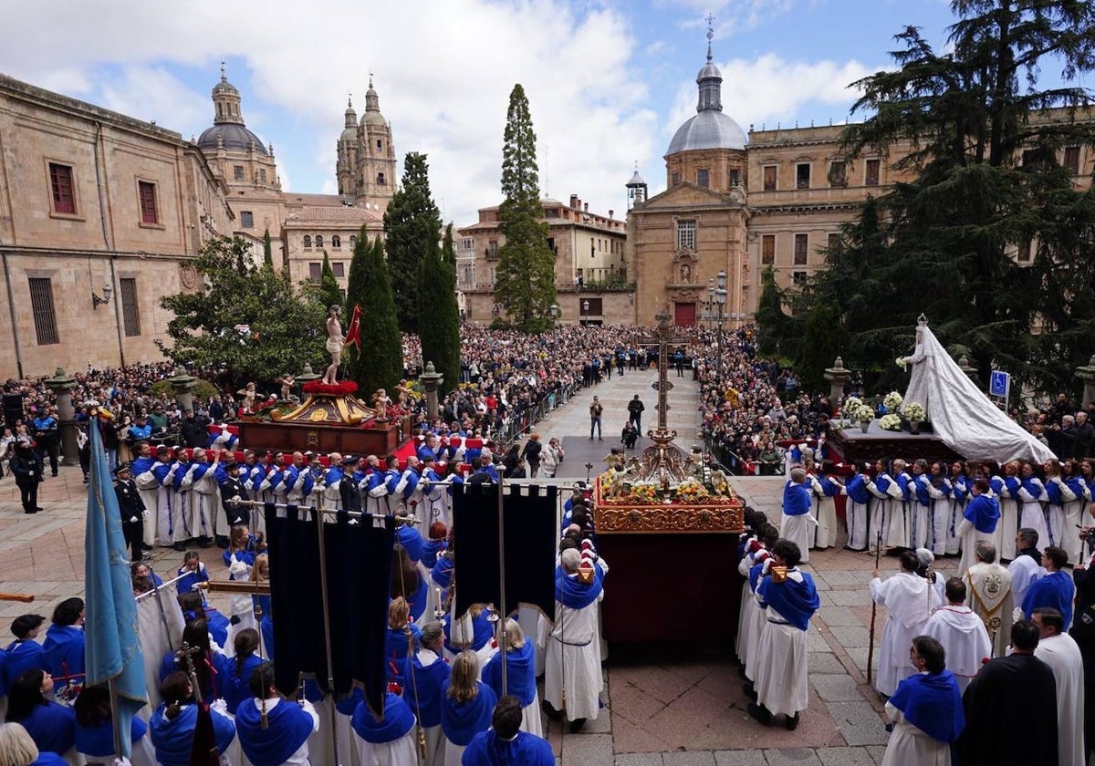 La procesión del Encuentro, en imágenes