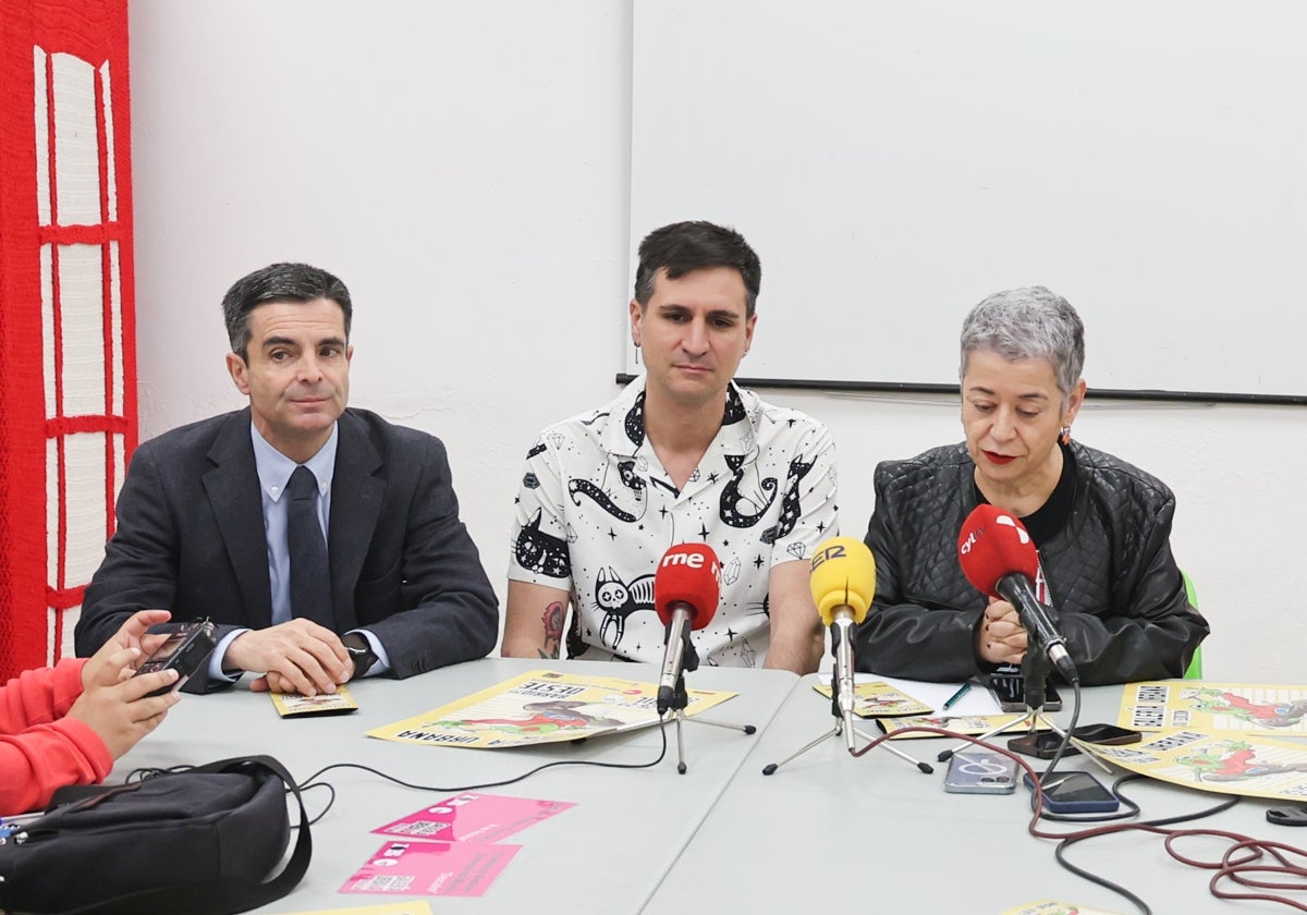 Juan Zapatero, Hugo Lomas e Inmaculada Cid.