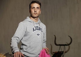 Javier Castaño, en un entrenamiento antes de la cita de Madrid.