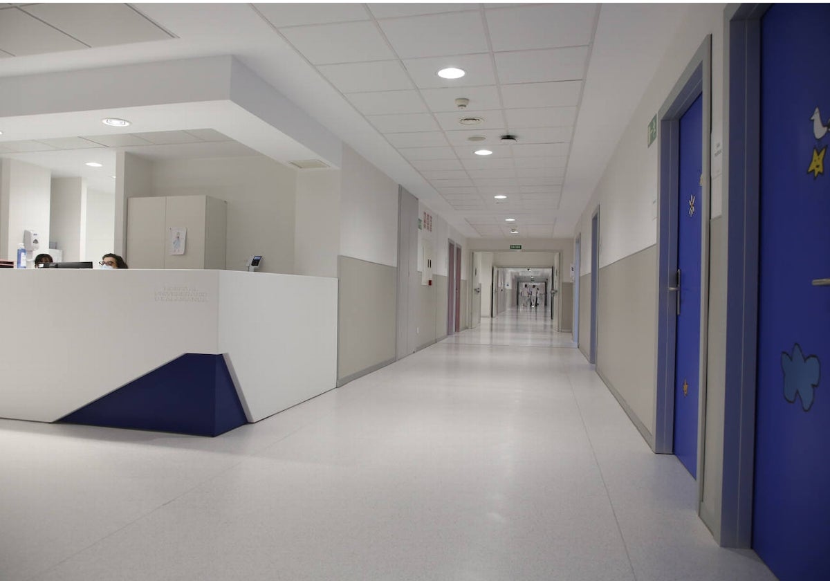 Imagen de la zona de Pediatría en el Hospital de Salamanca.