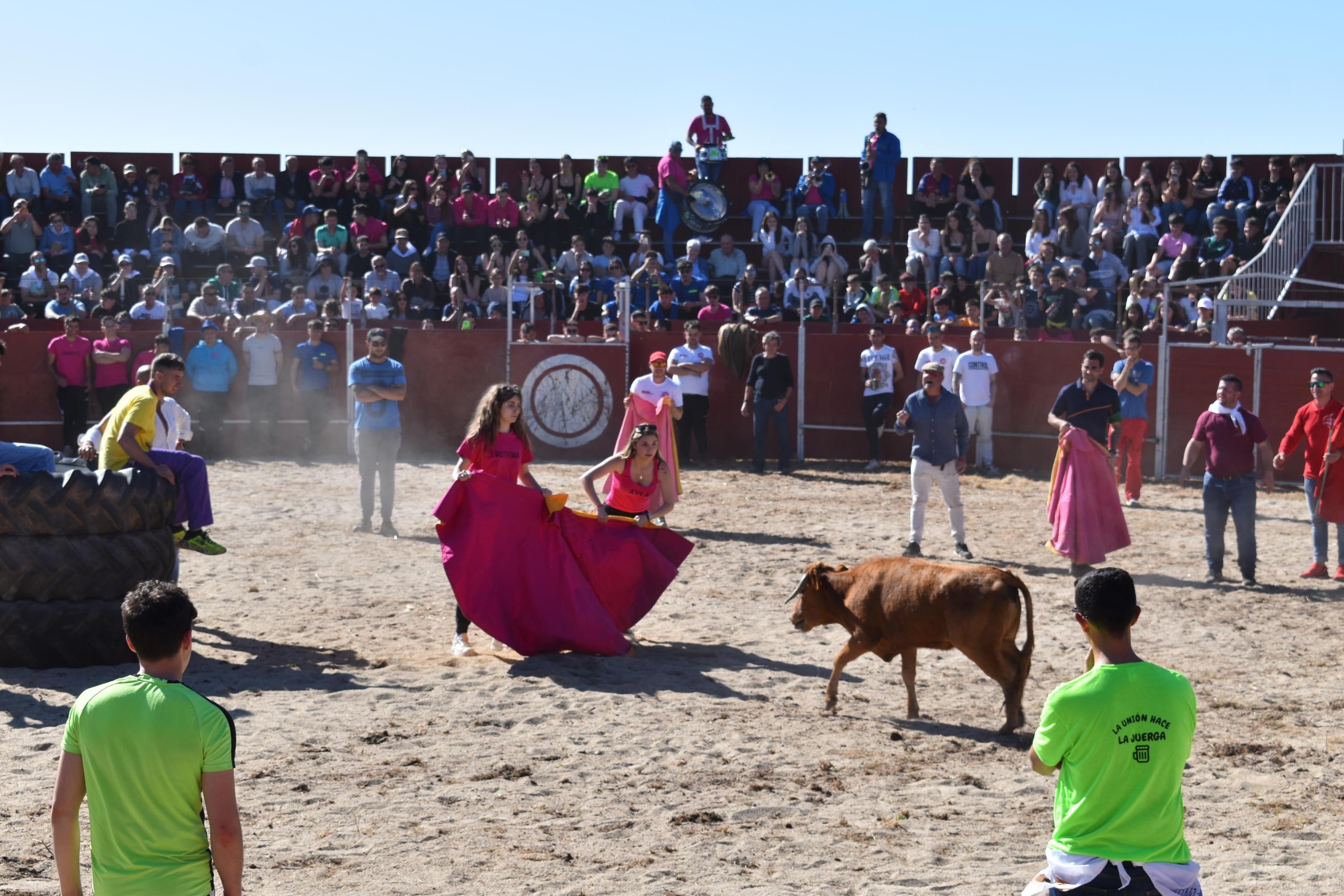 Las vaquillas y el encierro infantil con minibueyes, citas de éxito en las fiestas de Doñinos