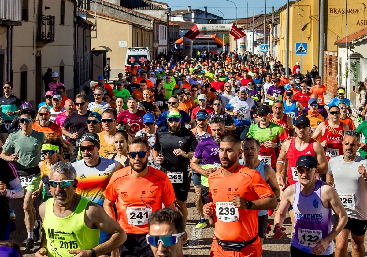 Primeros metros de la prueba en Sancti-Spíritus.