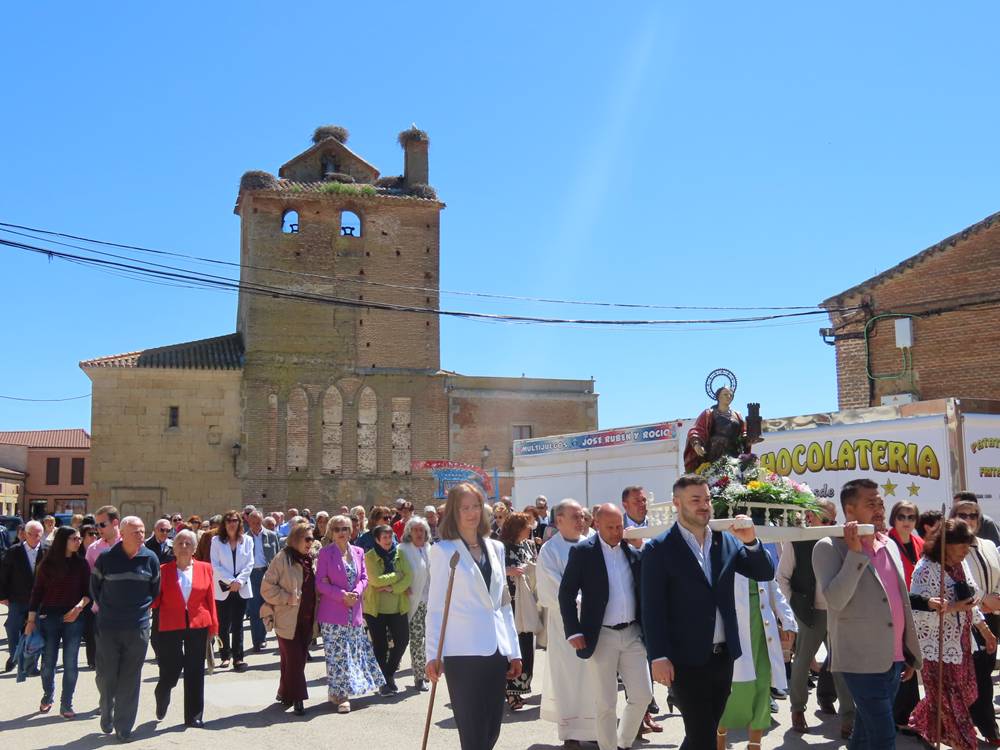 Honores a Santa Bárbara en Villoria