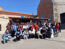 Grupo de alumnos que visitó el museo.