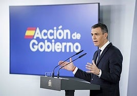 El presidente del Gobierno, Pedro Sánchez.