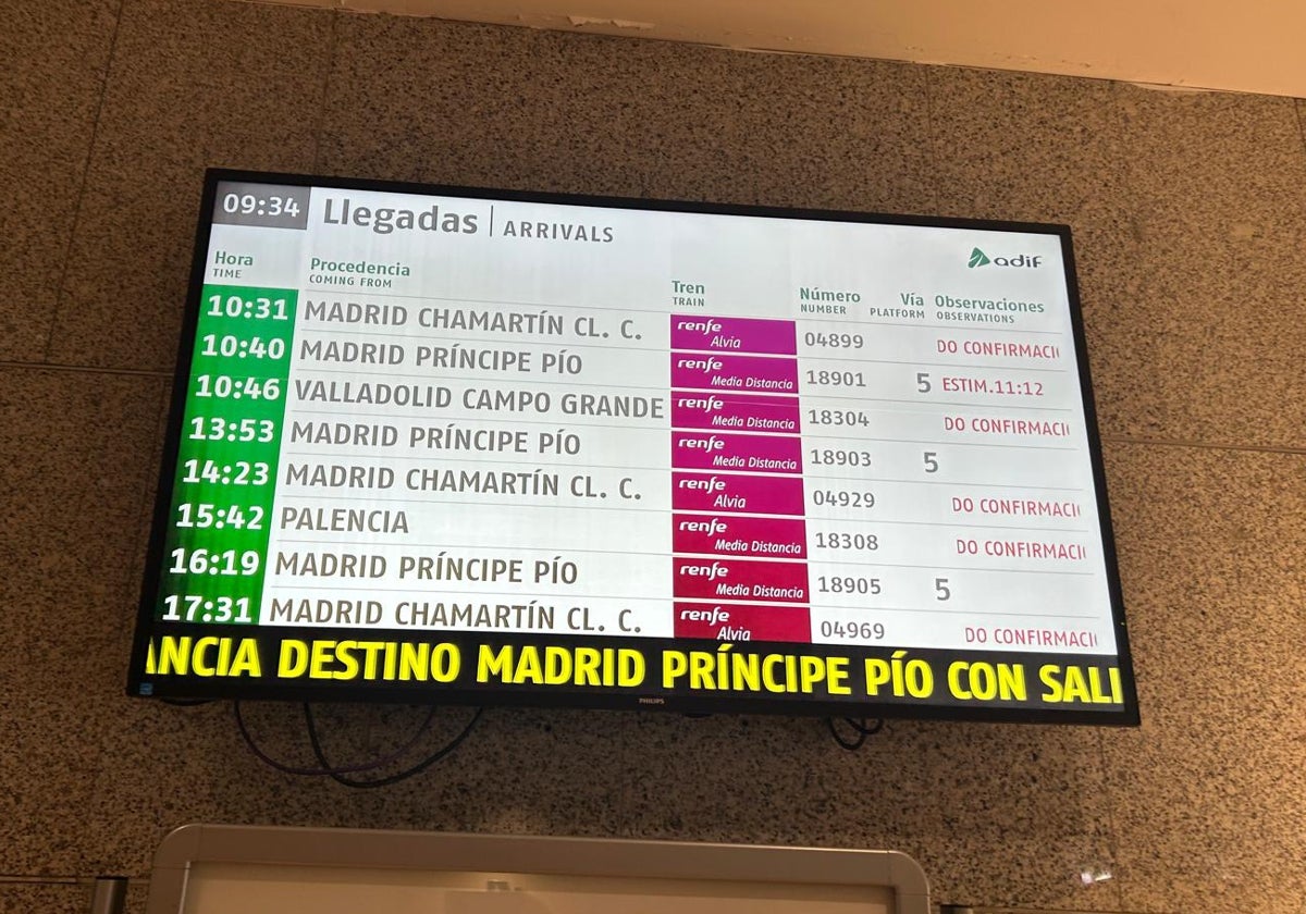 Suspendidas todas las conexiones ferroviarias con Salamanca que pasan por Medina del Campo