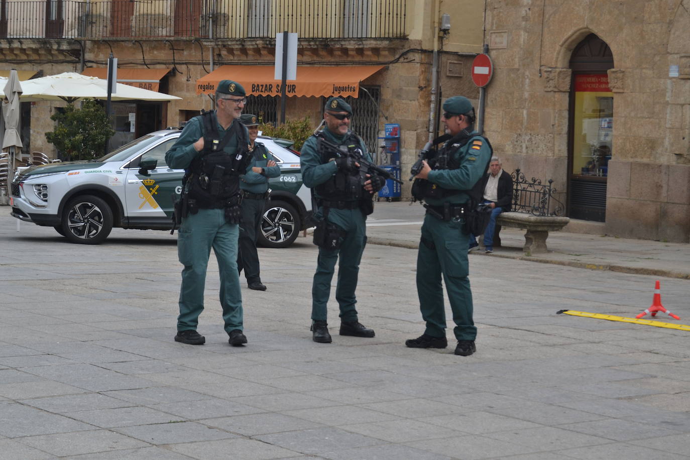 Más de mil escolares de Ciudad Rodrigo se dan cita en una exhibición de la Guardia Civil