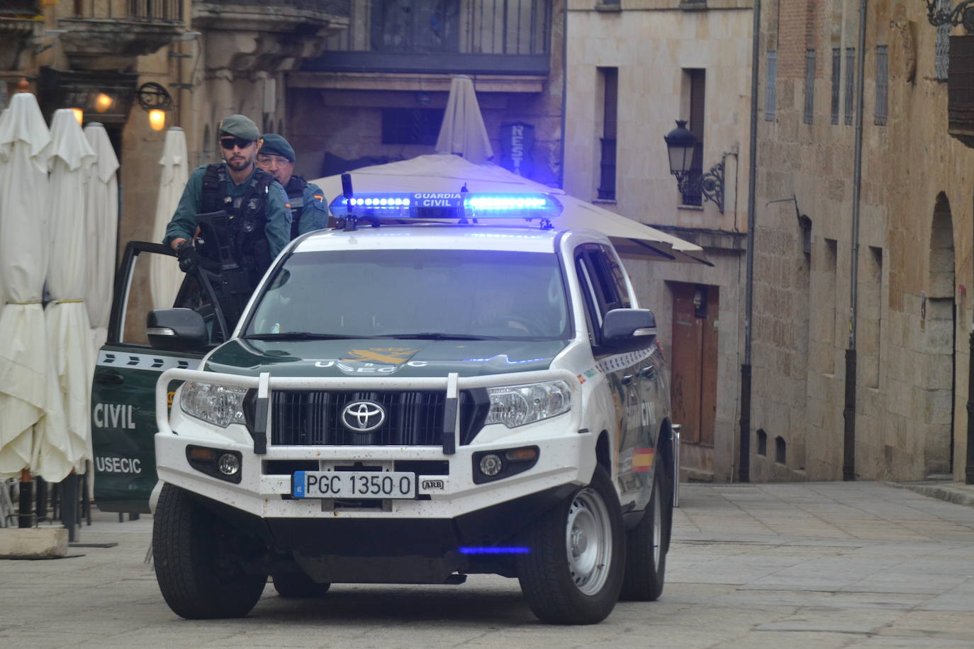 Más de mil escolares de Ciudad Rodrigo se dan cita en una exhibición de la Guardia Civil