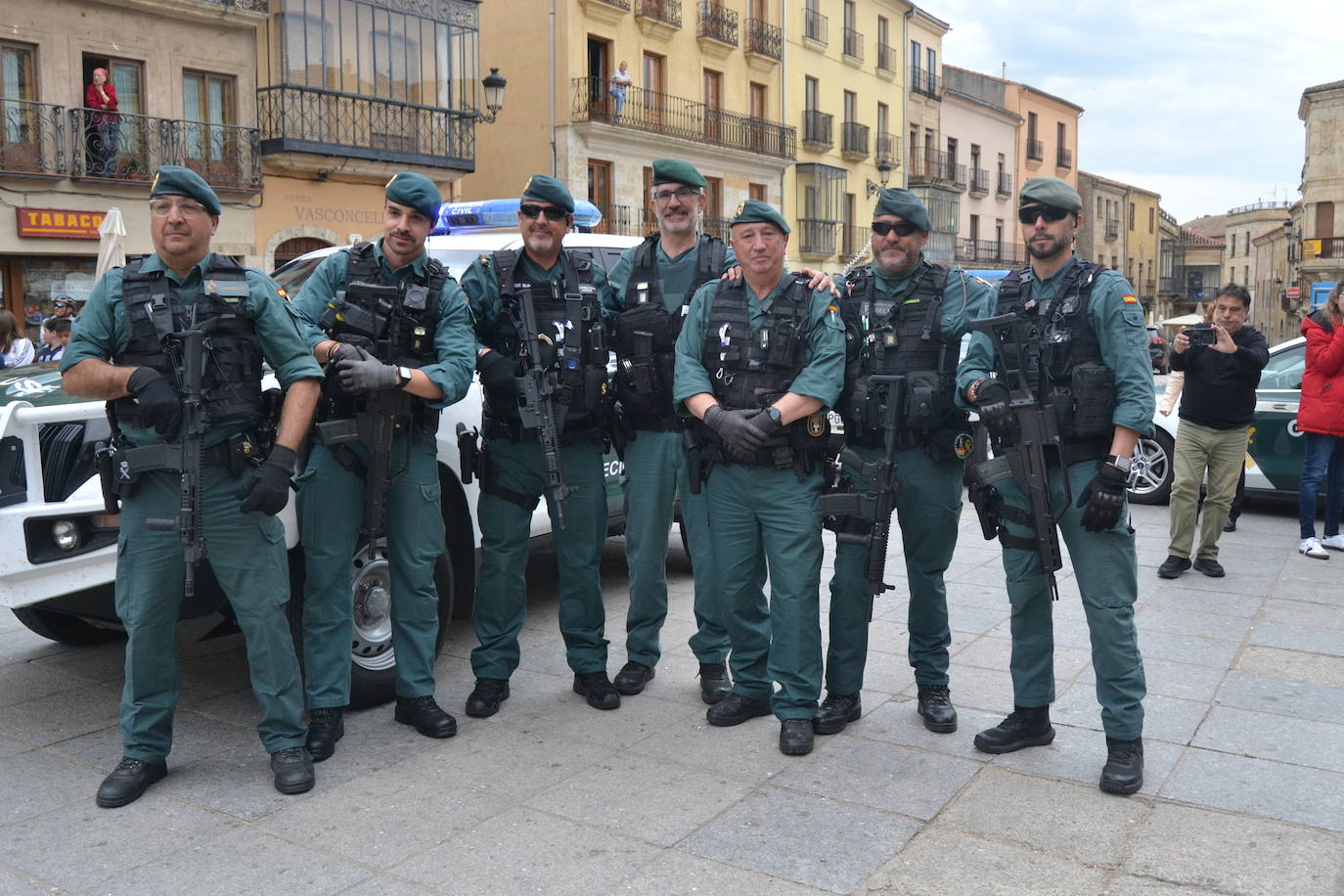 Más de mil escolares de Ciudad Rodrigo se dan cita en una exhibición de la Guardia Civil
