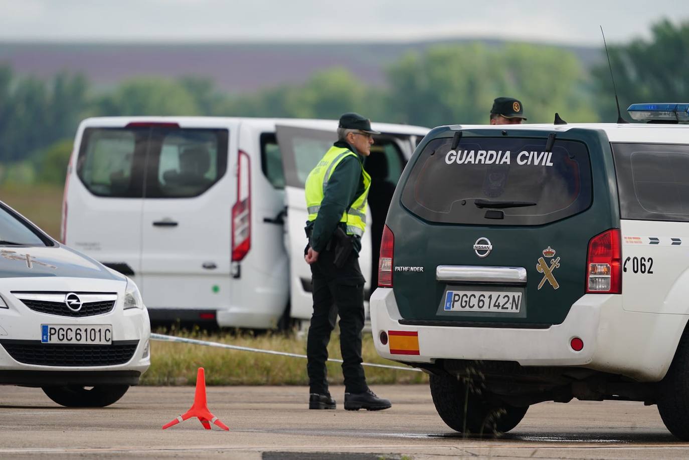 El simulacro de accidente aéreo en Matacán, en imágenes