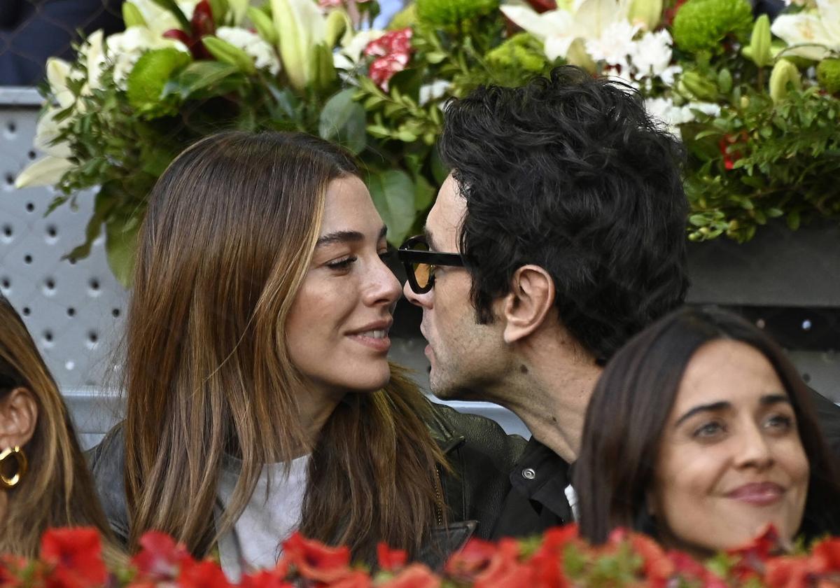 Blanca Suárez y Javier Rey acaparan miradas en la final del Mutua Madrid Open