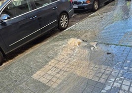 Imagen del último reventón ocurrido en la capital.