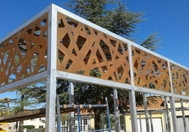 Obra realizada en la Plaza de Doñiños por Román e Hijos Estructuras S.L.