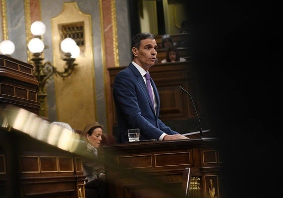 Comparecencia de Pedro Sánchez en el Congreso.