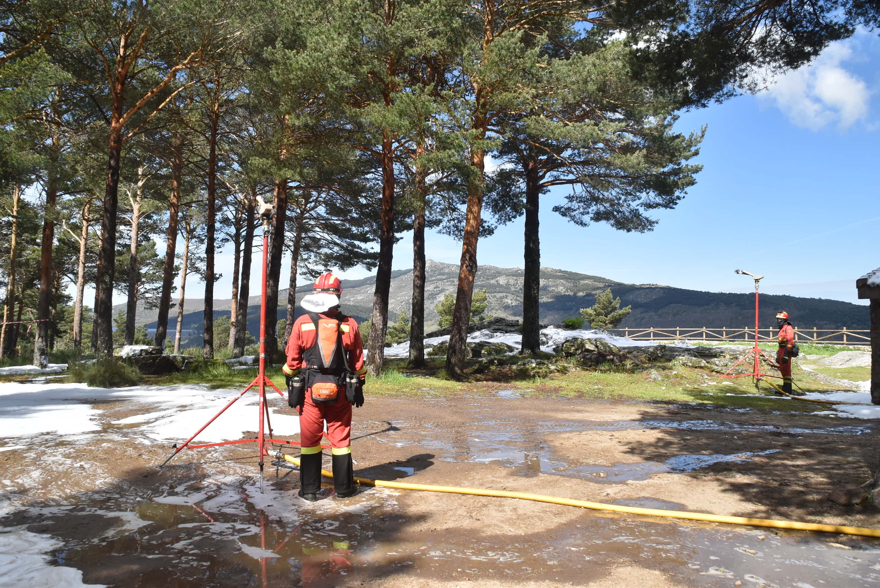 La UME se forma en Candelario para la lucha contra los incendios forestales