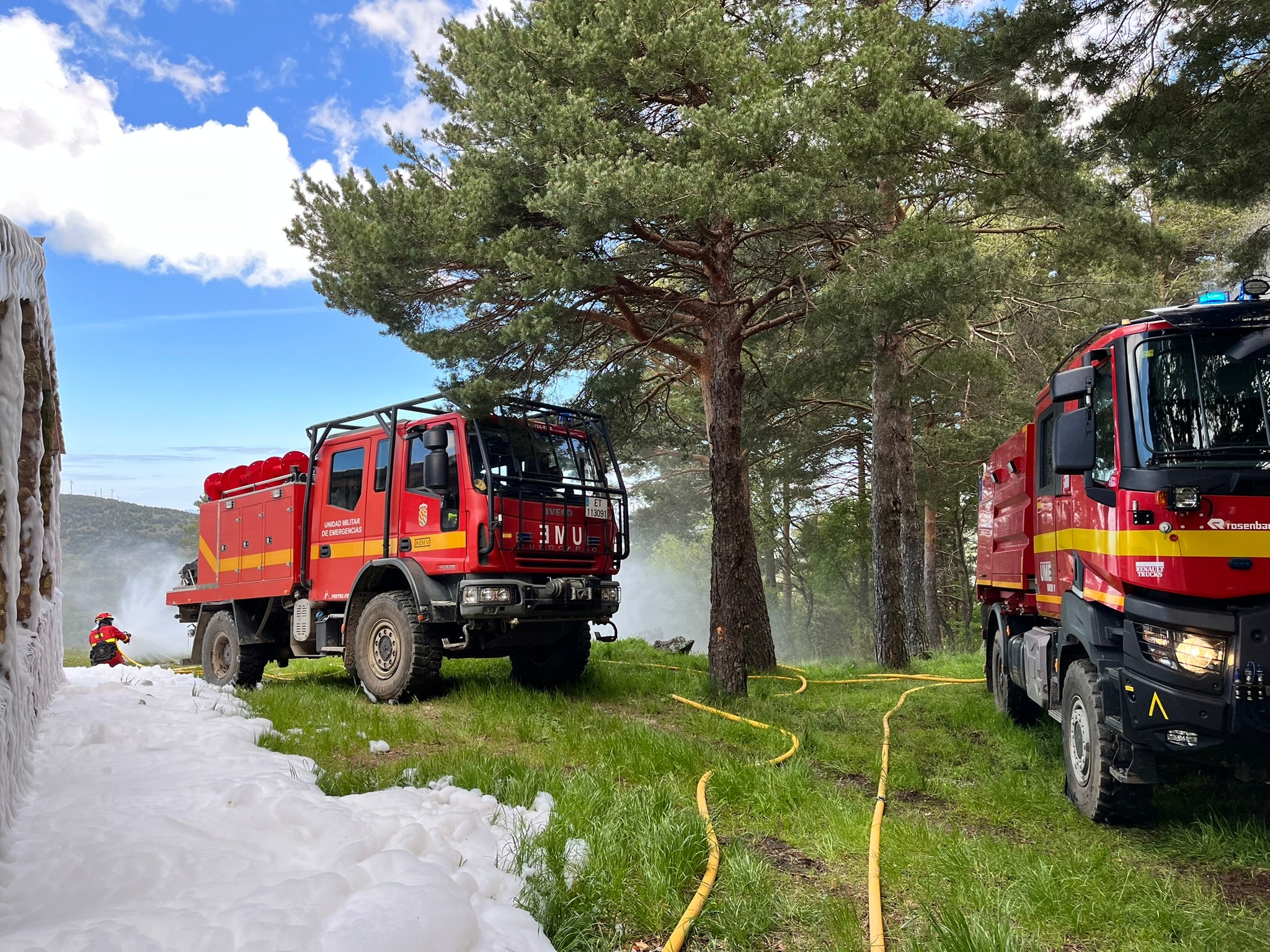 La UME se forma en Candelario para la lucha contra los incendios forestales