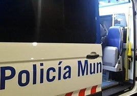 Furgoneta de atestados de la Policía Municipal de Valladolid.