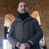 Raúl Benito, historiador y encargado de accionar las campanas de la Catedral.