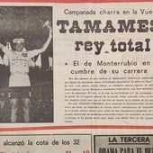 amames celebra su triunfo en La Vuelta hace hoy 50 años.