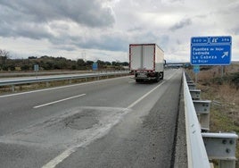 Imagen de un tramo de la A-66.